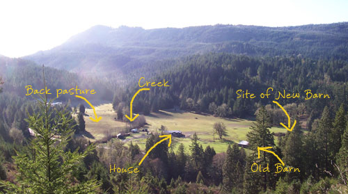 Aerial from hill