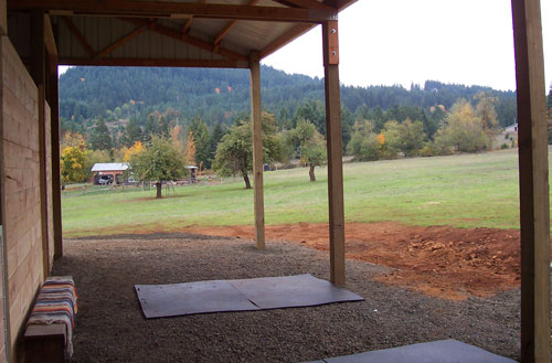 Tack room view